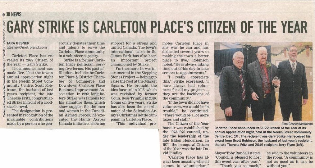 Carleton Place/Almonte Gazette - Thursday, December 22, 2022